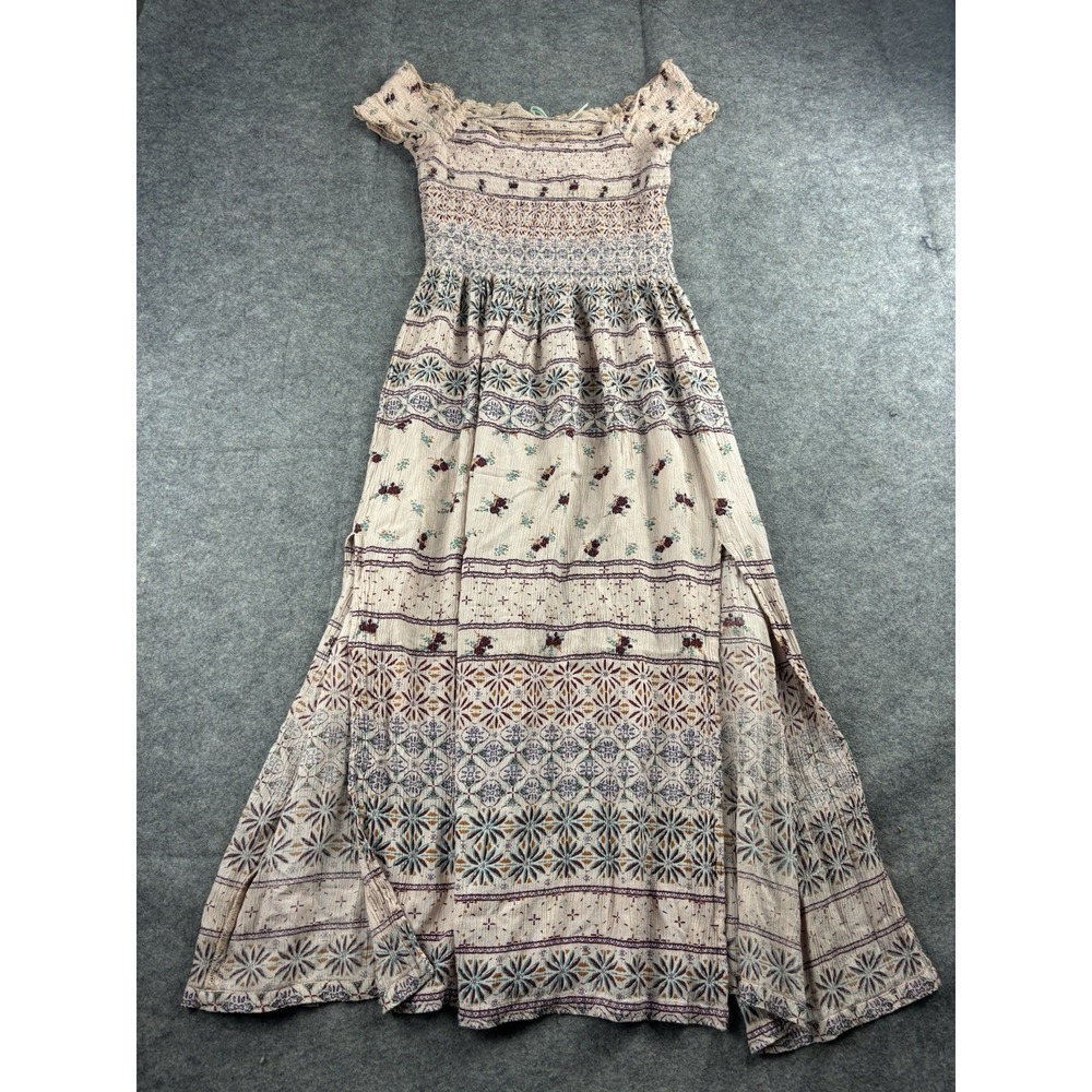 Kimchi Blue Urban Outfitters Womens S Smocked Floral Maxi Dress Cottagecore Boho